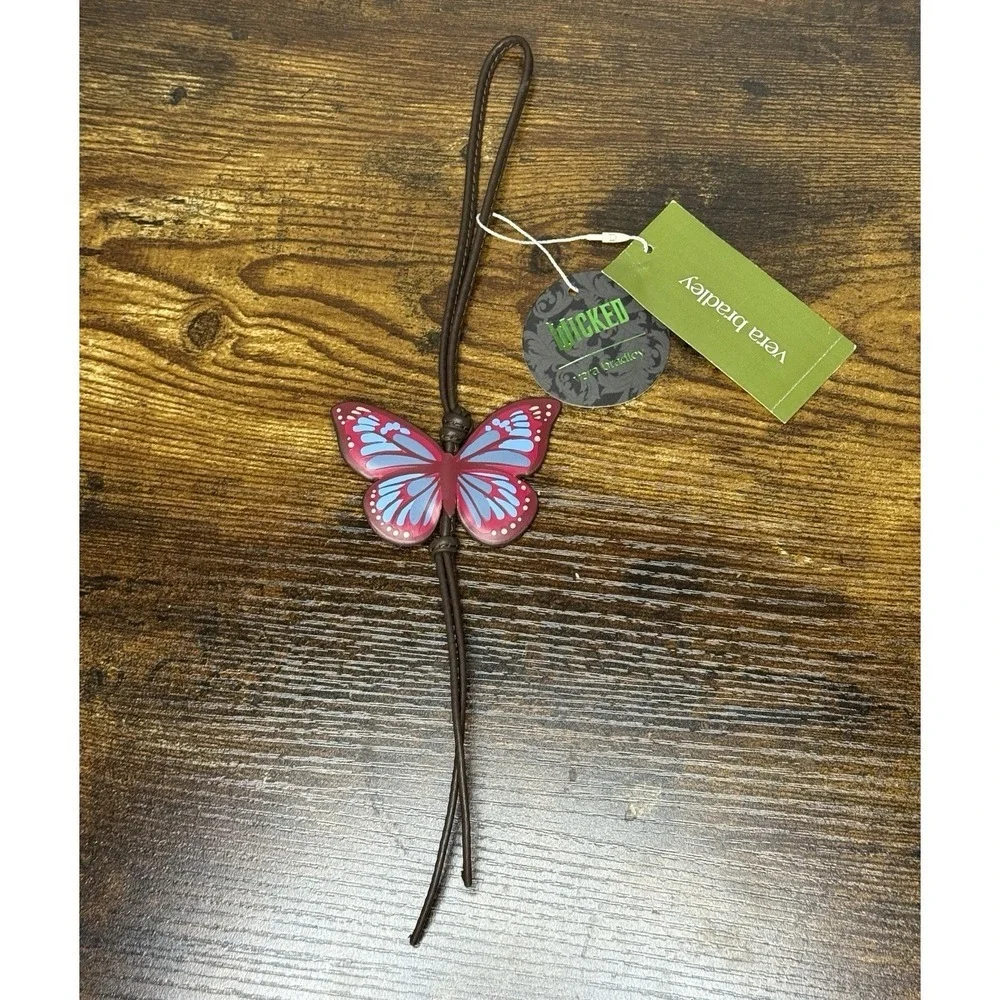 Vera‎ Bradley Wicked Glinda Upland Bag Charm Tag Butterfly